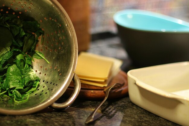 Widok kuchni z bliska